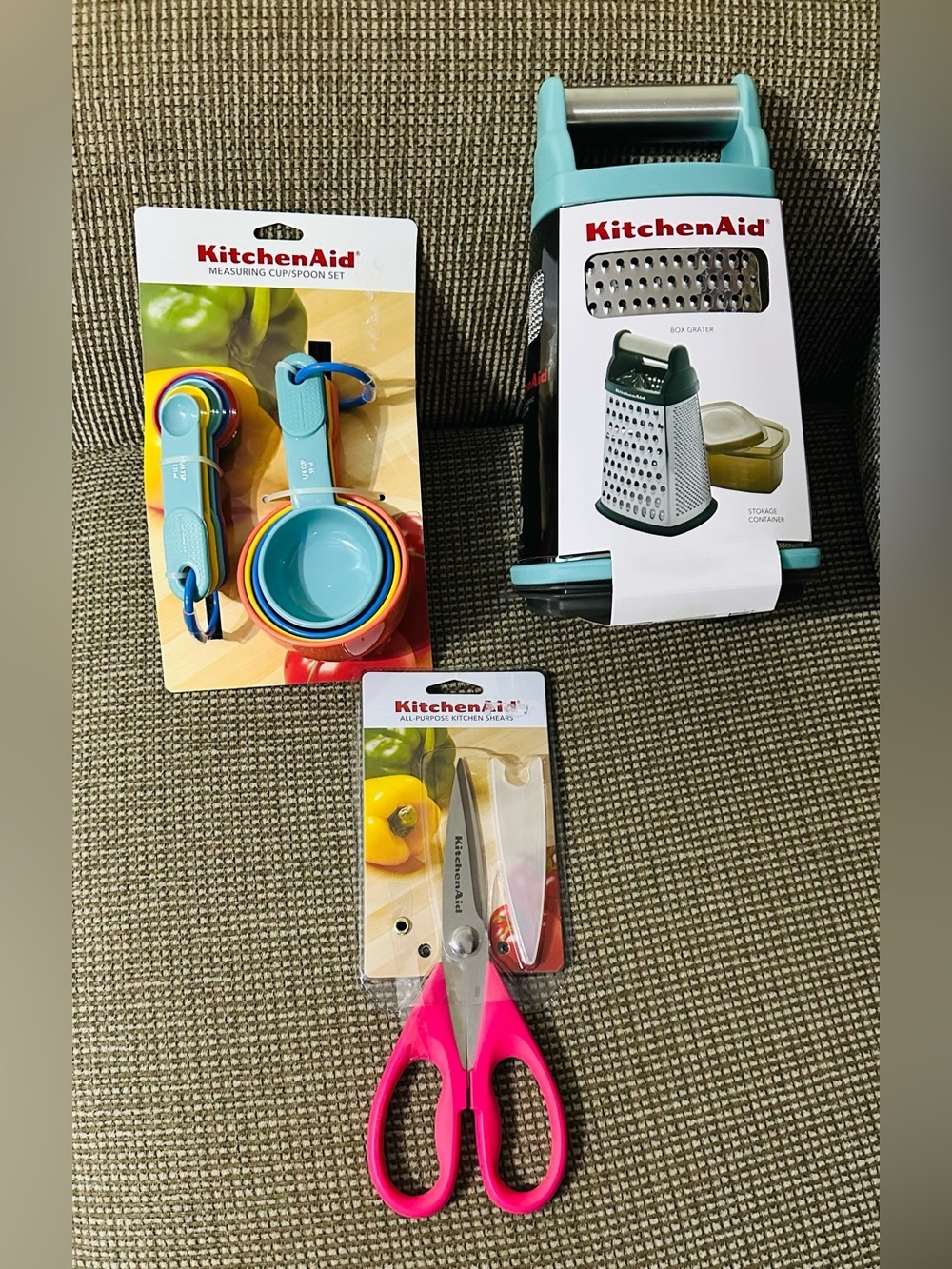 KitchenAid Kitchen Tool Bundle Box Grater, Measuring Cups/Spoons Kitchen Shears